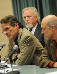 Dr. Robert Benne, Dr. Paul Hinlicky, Dr. Gerald McDermott at a panel