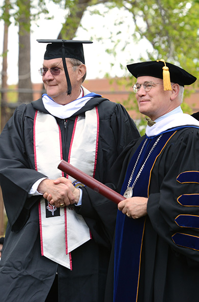 Larry Forrester at Commencement