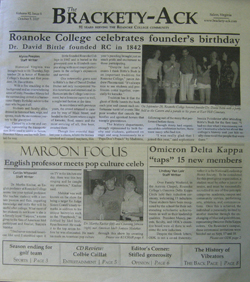 Front page of the Brackety-Ack