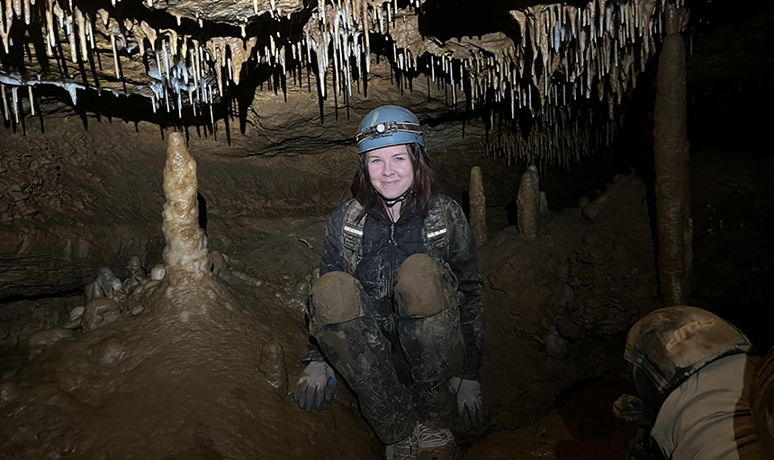 Caving
