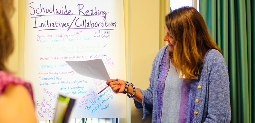 Professor teaching a lesson at the Copenhaver Institute