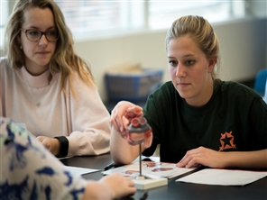 students in lab