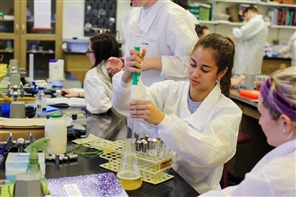 students in lab