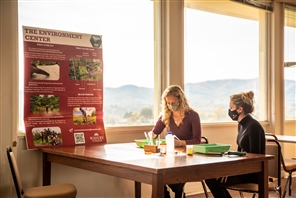 People sitting by sunny window