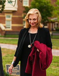 joanne cassullo at the rooney topiary unveiling