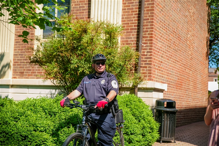 Kevin on his bike