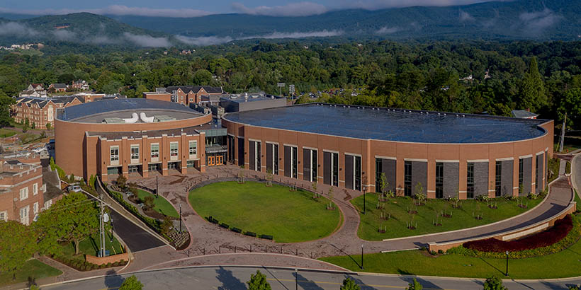 an overhead shot of the cregger center