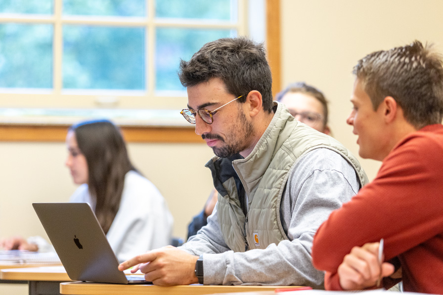 Students in a classroom