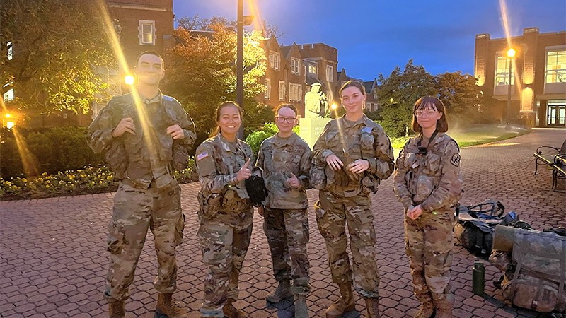 Four Roanoke ROTC Students