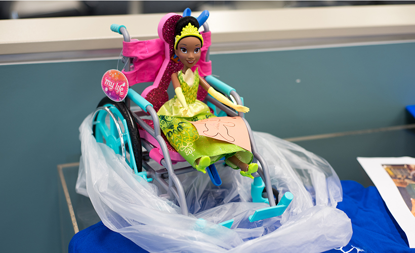 doll in wheelchair