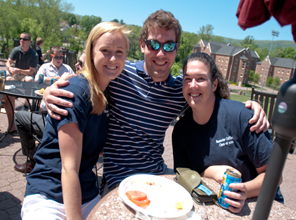 students at the senior picnic