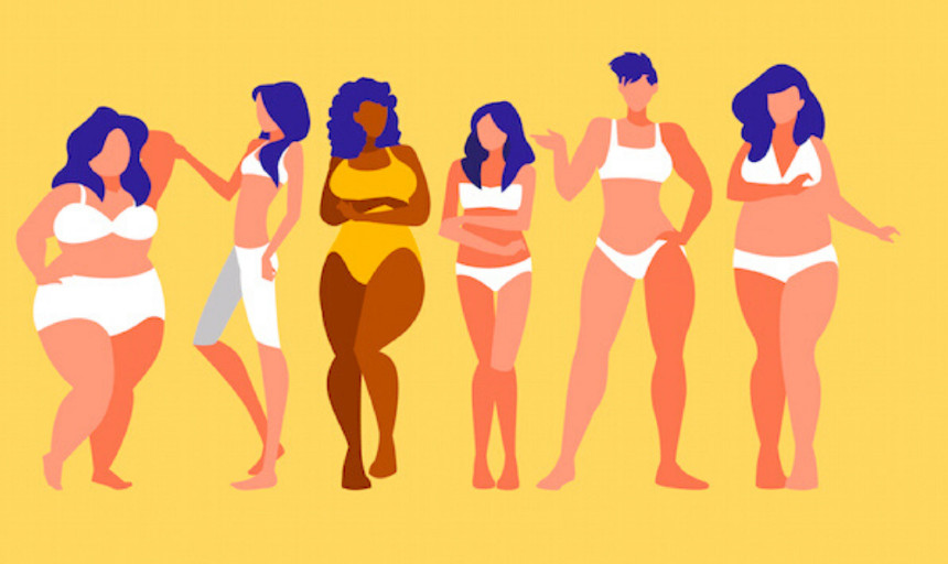 female body image graphic