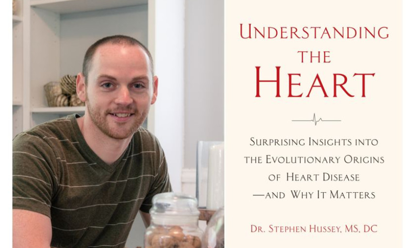Dr. Stephen Hussey with book cover 