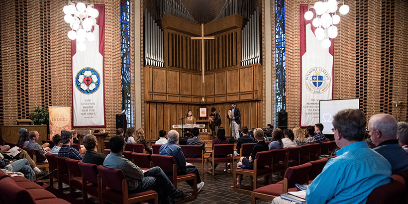 Inside of Antrim Chapel