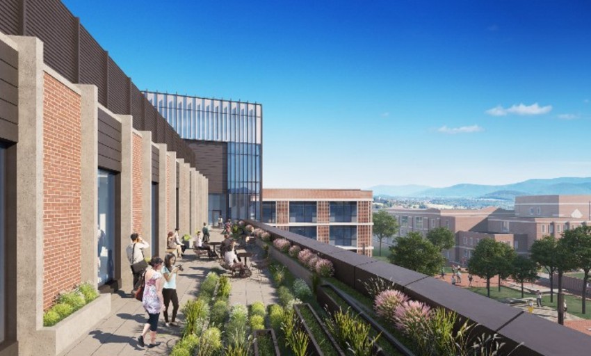 Science Center terrace rendering 