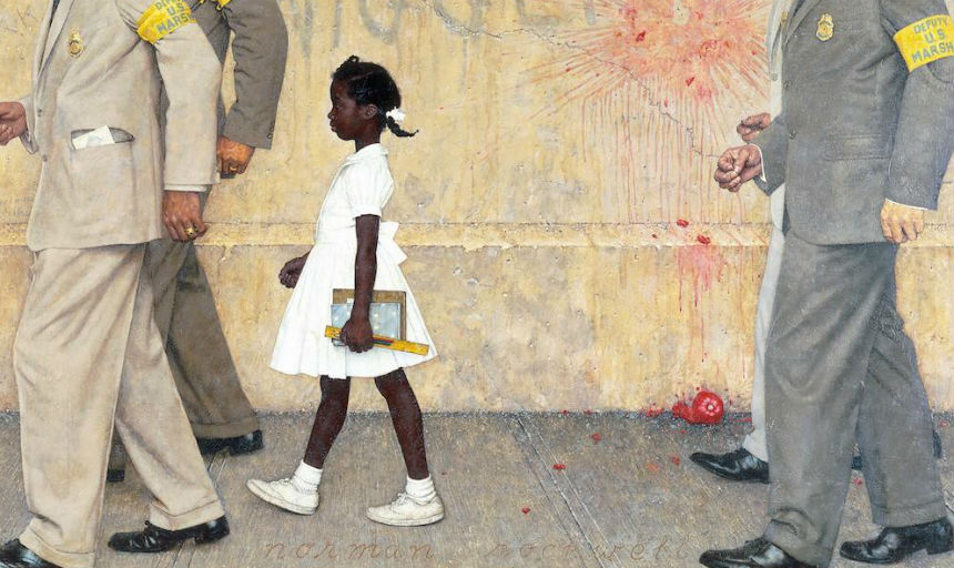Norman Rockwell painting of Civil Rights
