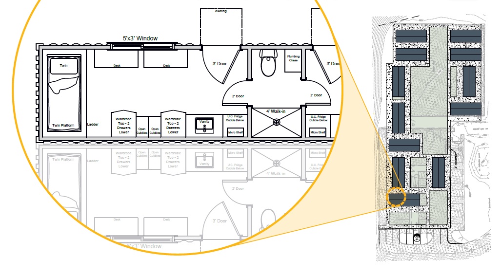 Maroon Village floor plan illustration