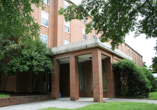 main entrance to marion hall