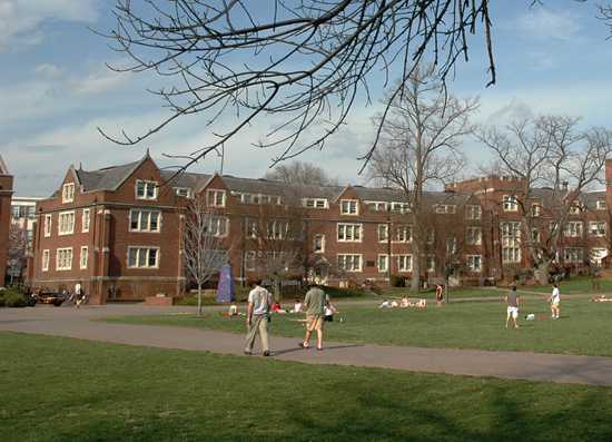 photo of sections residence halls and the back quad