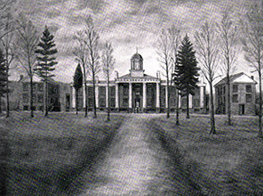 picture of the old administration building at roanoke college
