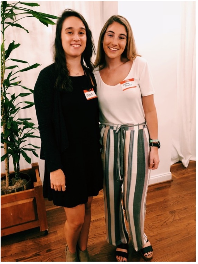 Jessica Louros and Olivia MacCluen (’21) at the Roanoke Chapter of CPAs Fall Student Night
