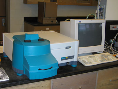 photo of the flourescence spectrometer
