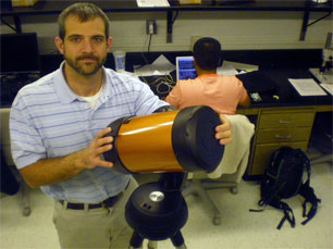 Students in the astrophysics lab