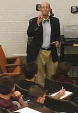 Dr. Bud Brown giving a lecture