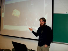 Hampton Smith giving a lecture