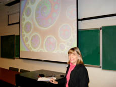 Dr. Jane Ingram giving a lecture