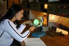 student conducting research in a lab