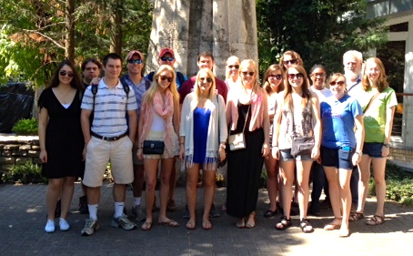 Students on a may term in Central Europe