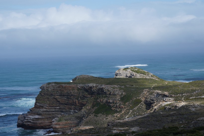 Cliffs in Africa overlooking the ocean