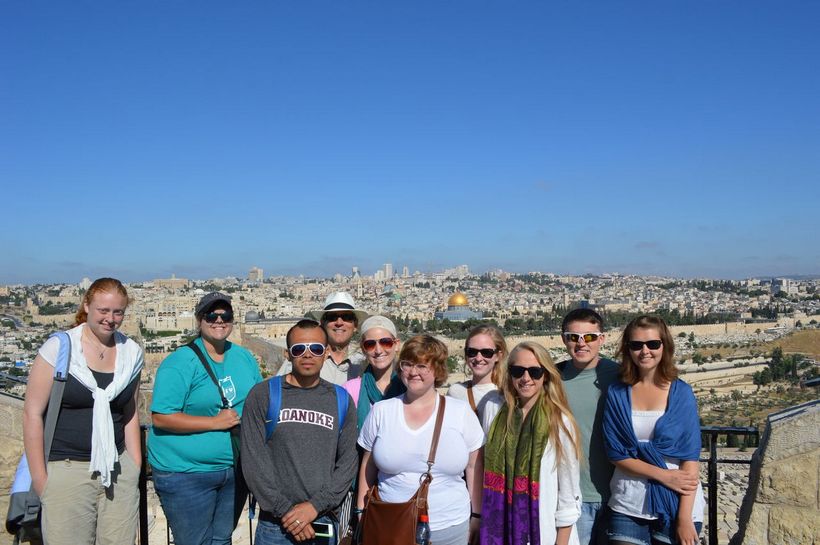 Group of students in Israel