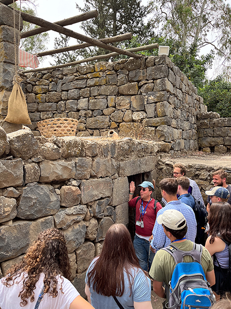 A group of students travel to Israel with Dr. Snow