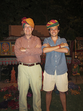 Student and professor wearing turbans