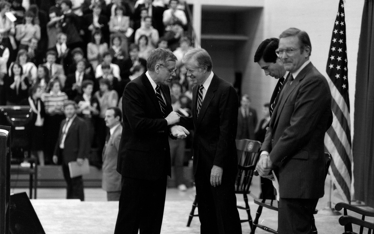 President Jimmy Carter at Roanoke College