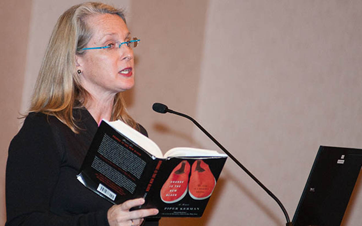 Piper Kerman reading an excerpt from her book Orange is the New Black