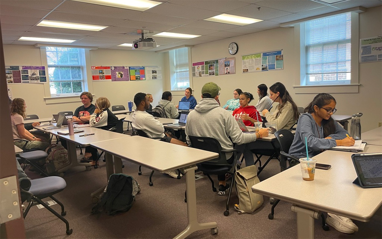 Students in class