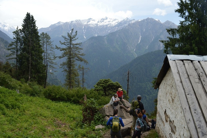 Students in the mountains