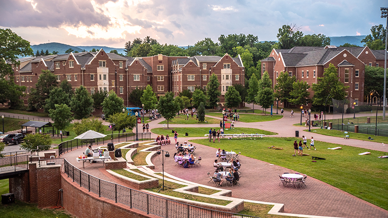 athletic quad on campus