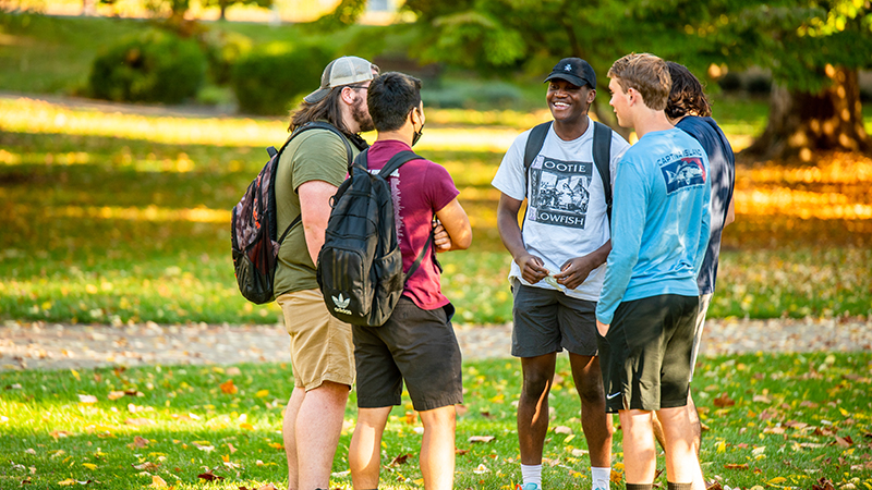 students in fall