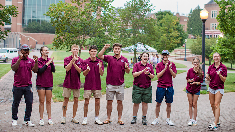 group of students on the Maroon Athletic Quad