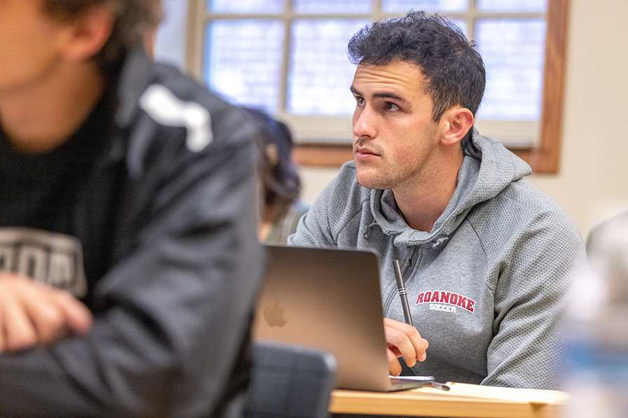 student in class