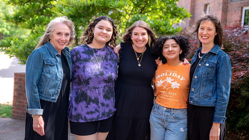 Dr. Lisa Stoneman with students