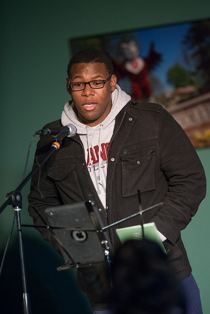 Student giving a speech