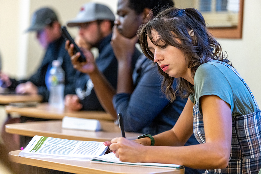 students in class