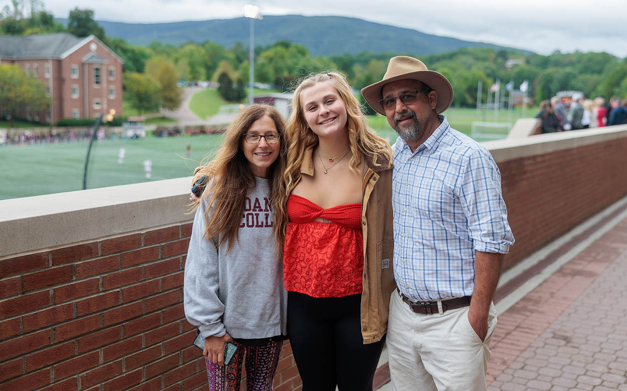 Family at a sporting event 