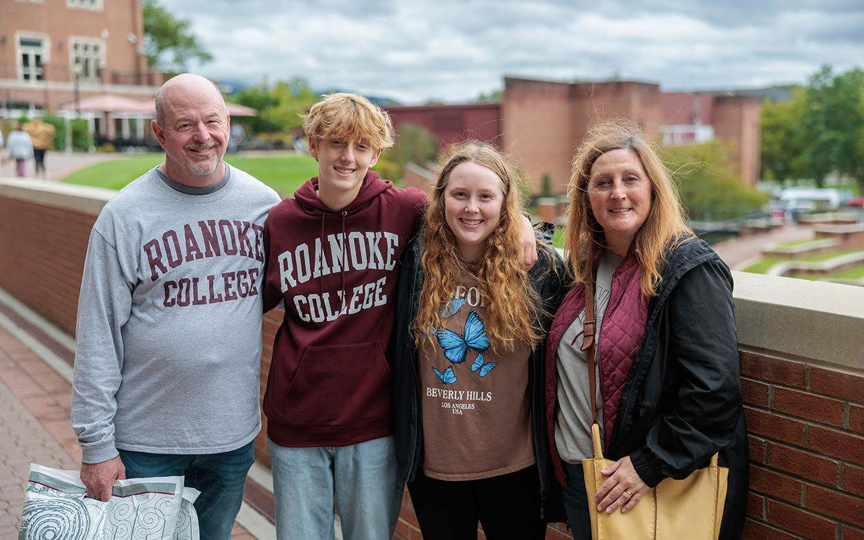 Family at a sporting event 