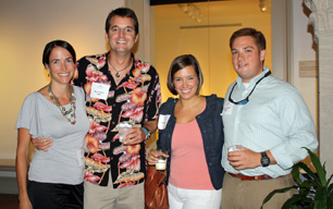 Kevin Steele and Tracey Cooper with members of the Hampton Roads Chapter Alumni Chapter